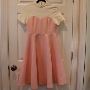 ❌SOLD❌ NWOT Chicwish pink and white dress